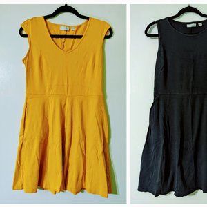 BOGO Black & Gold knit dresses!